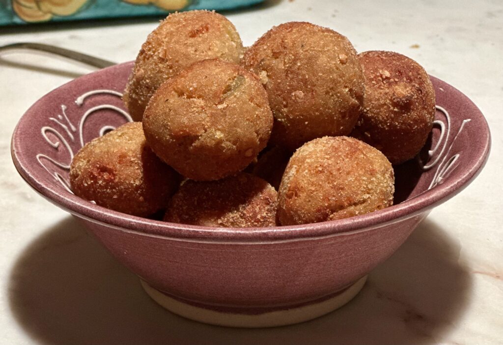 Fried Eggplant "Meatballs"