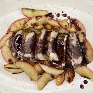 Pork Tenderloin with Red wine Reduction