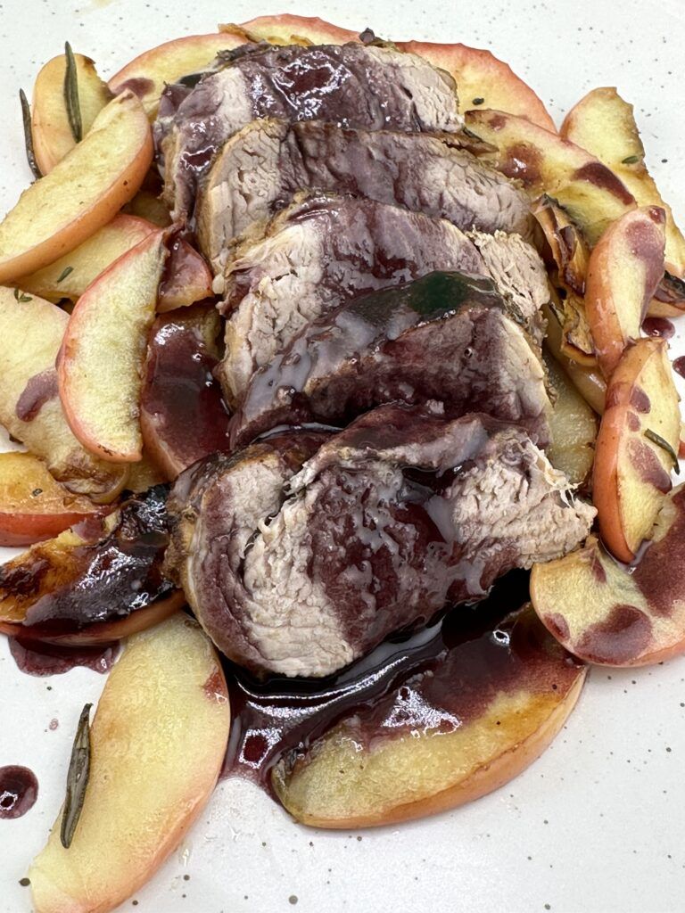 Pork Tenderloin with Red Wine Reduction 