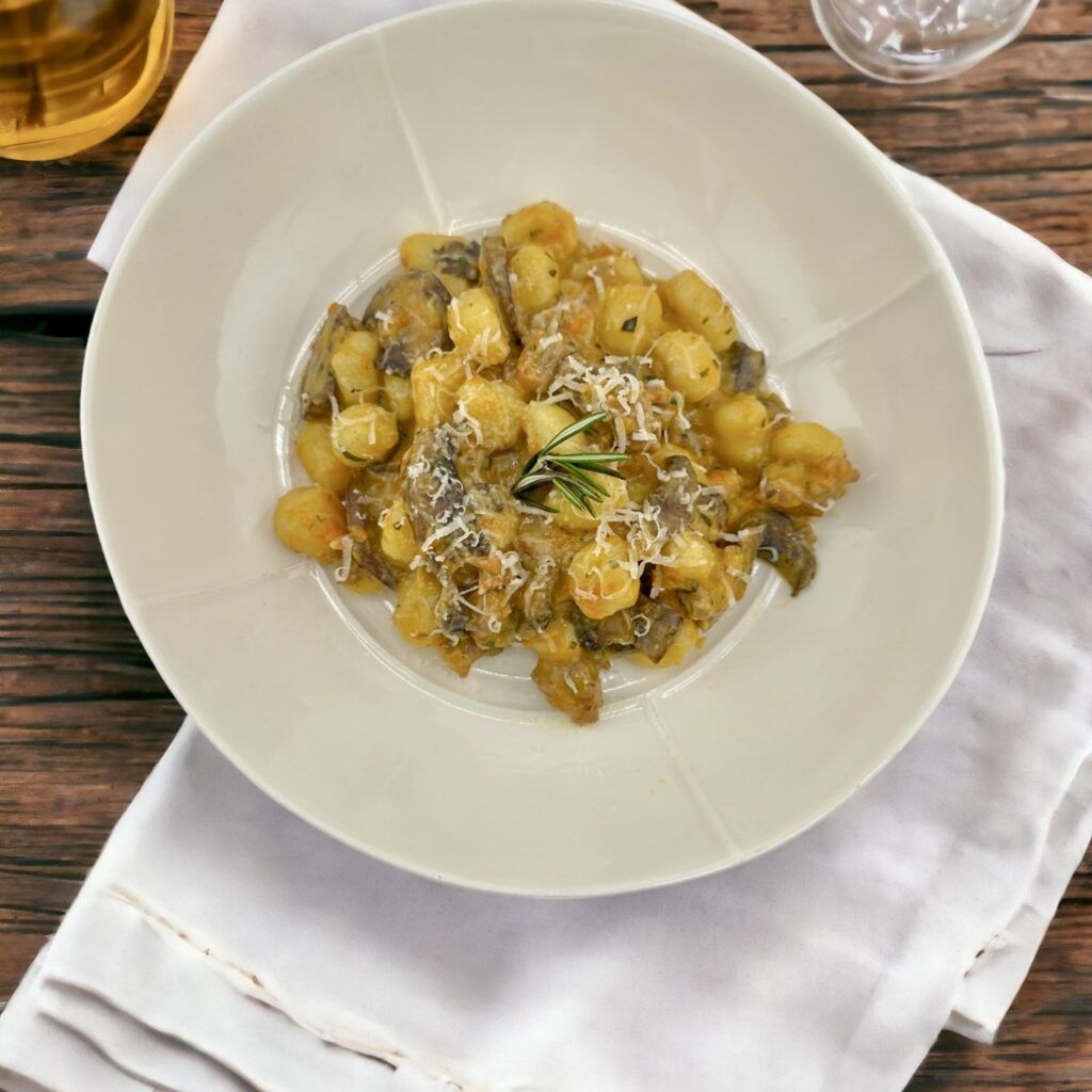 Creamy potato gnocchi