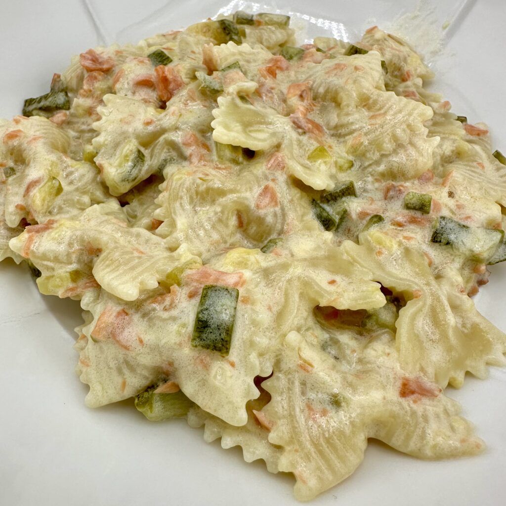 Pasta with Salmon and Zucchini