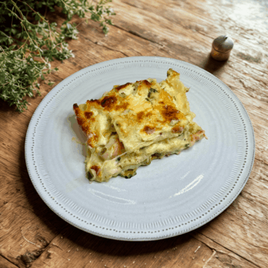 Lasagna with Zucchini and Shrimps