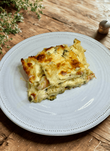 Lasagna with Zucchini and Shrimps