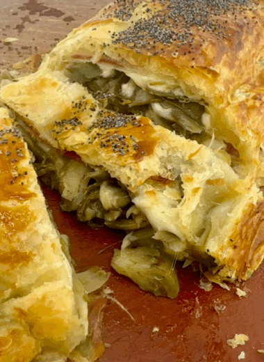 Puff Pastry with Artichoke and Speck