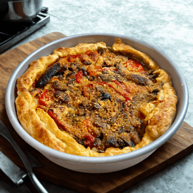 Puff Pastry with vegetables -Featured