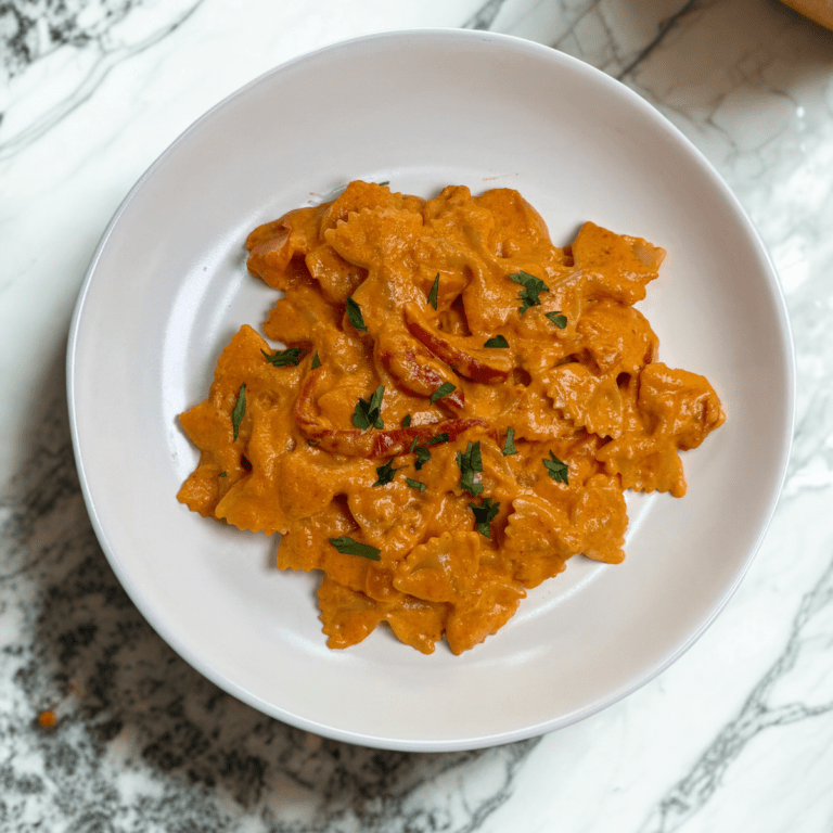 creamy bell pepper pasta