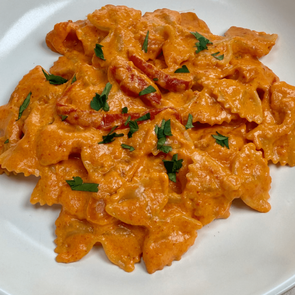 creamy bell pepper pasta