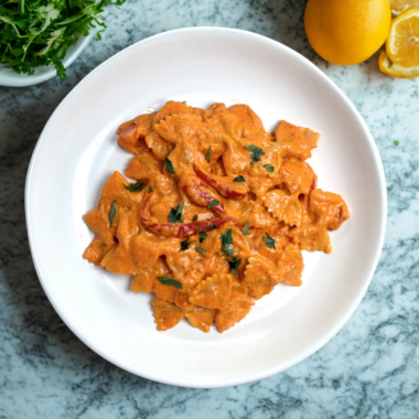 creamy bell pepper pasta