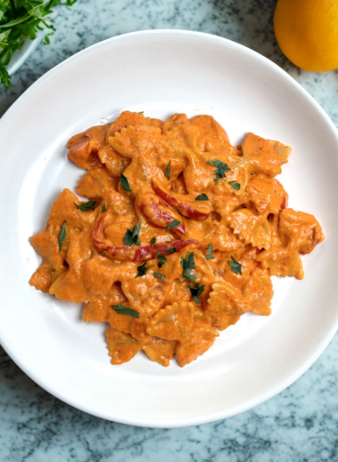creamy bell pepper pasta