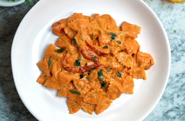 creamy bell pepper pasta