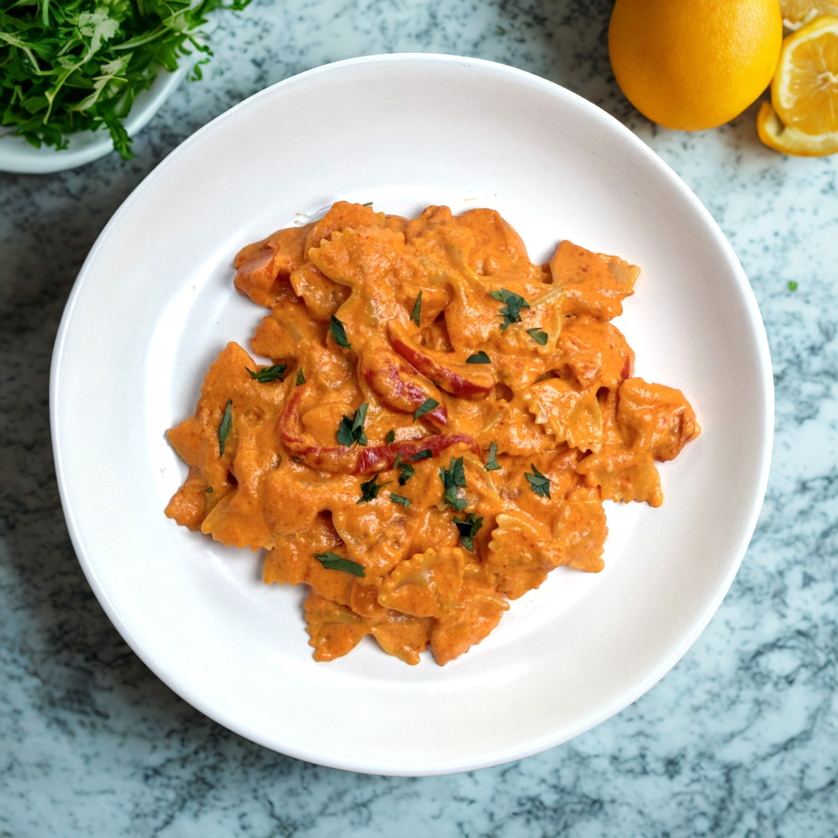 creamy bell pepper pasta