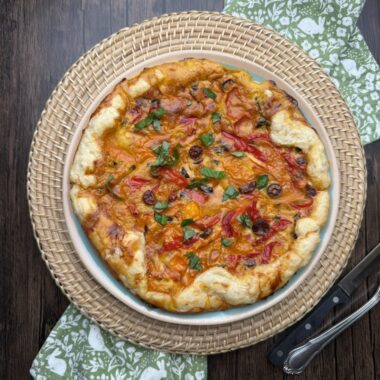 Puff Pastry with bell Peppers