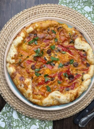 Puff Pastry with bell Peppers