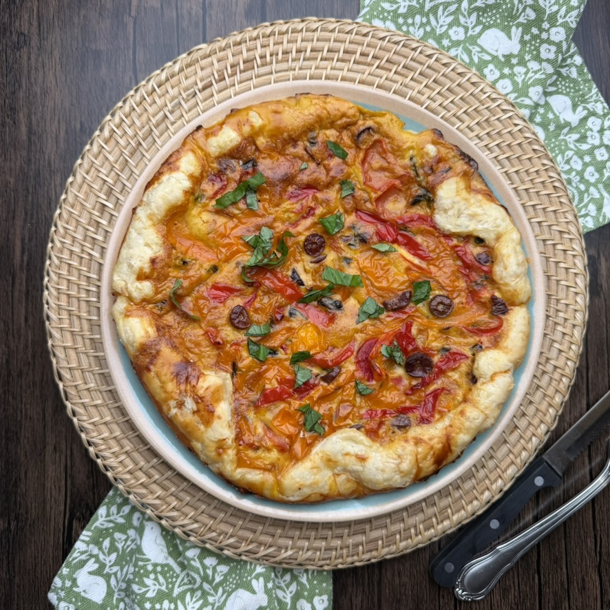 Puff Pastry with bell Peppers