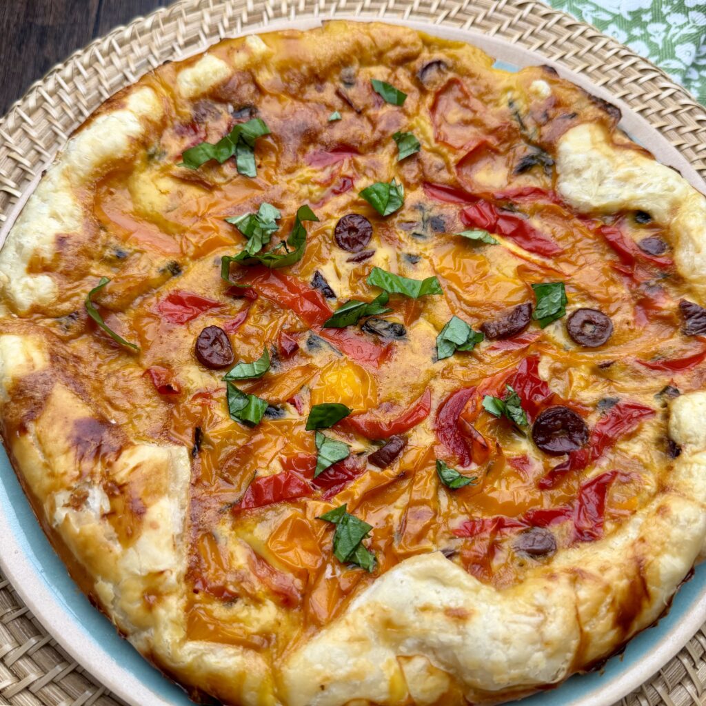 Puff Pastry with bell Peppers