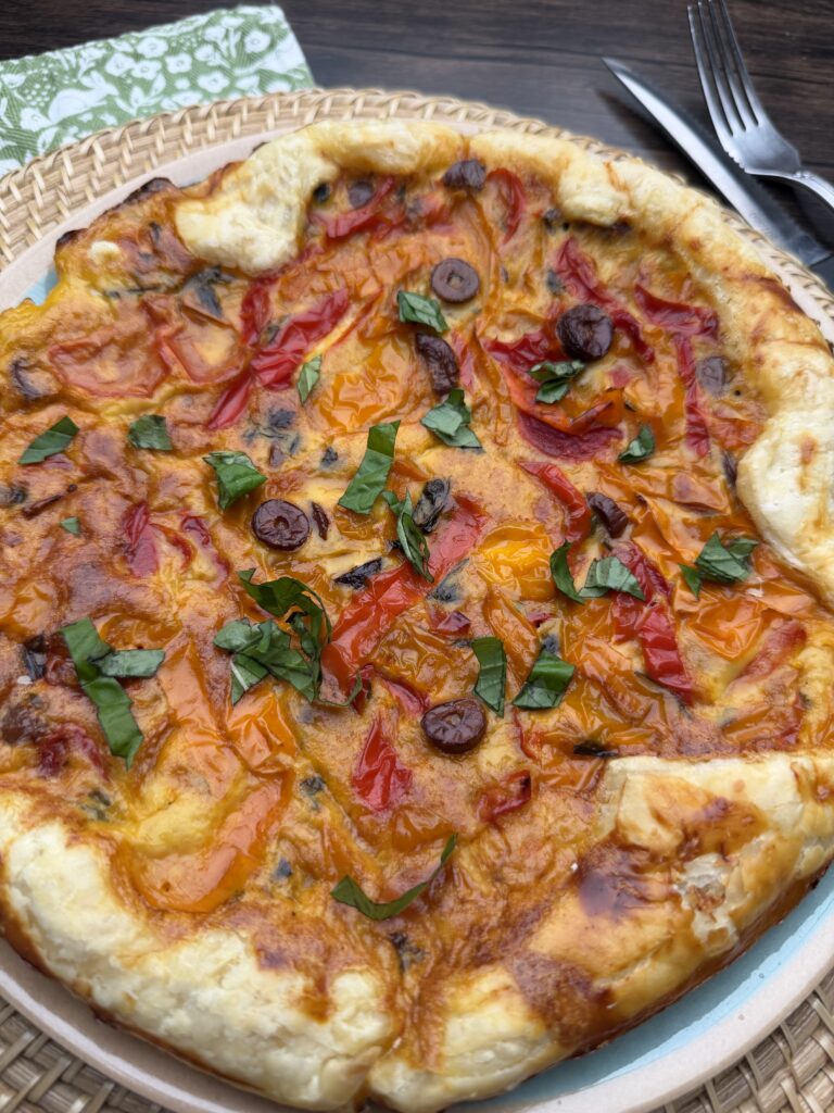 Puff Pastry with bell Peppers