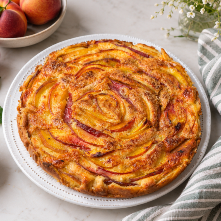 Easy Fresh Peach Cake